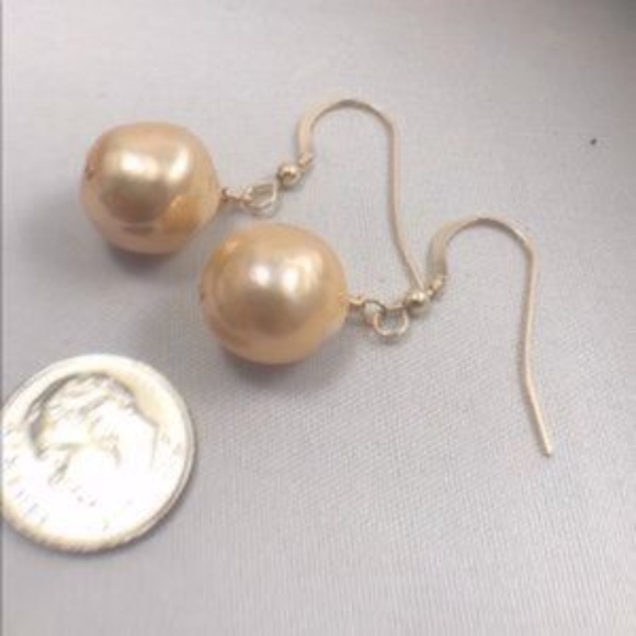 Handmade Jewelry - 12.6mm Edison (Kasumi-Like) Pearls 14K Gold